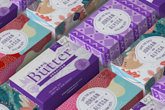 design modern soap box or label packaging