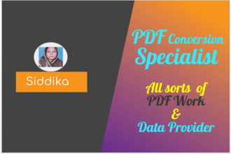 do PDF conversion and all sorts of data entry