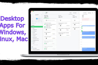 develop windows,linux and mac  desktop application