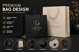 design modern shopping bag and packaging design