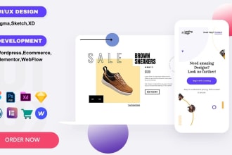 do UI UX design and convert it to wordpress website