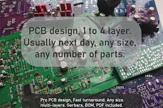 design and produce a pcb from your circuit diagram