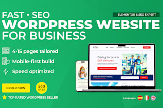 build a fast high impact wordpress website with elementor SEO