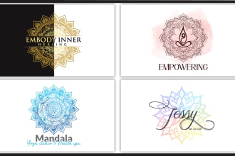 do watercolor mandala or geometry mystical design
