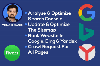 setup and optimize your website webmaster account