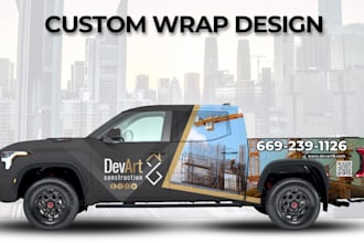 design custom vehicle wraps printing services available