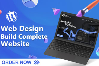 do web design and build a responsive modern wordpress website