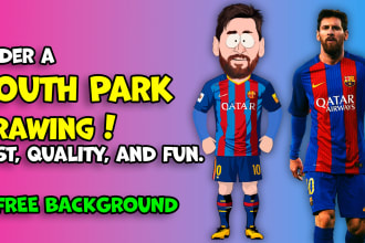 create south park style portrait