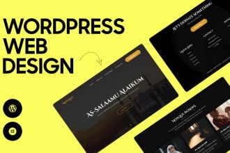 build modern and responsive wordpress website design