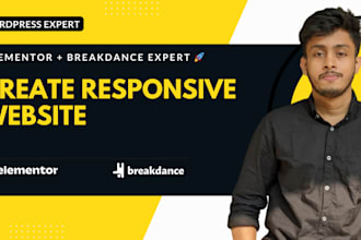 create wordpress website with elementor pro, breakdance
