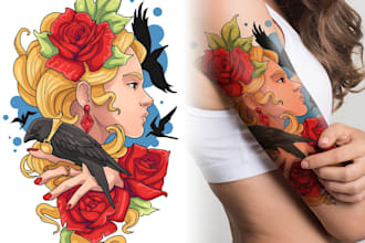 do awesome  tattoo design for you