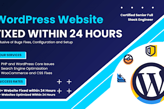 fix wordpress and php errors and bugs