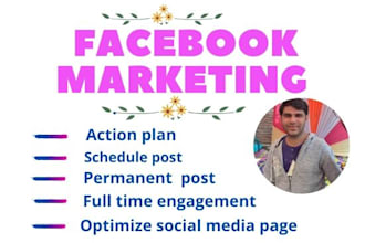 do facebook marketing service and create fb business page