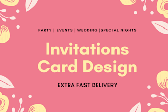 design invitations for your party or event
