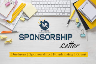 write an appealing sponsorship letter
