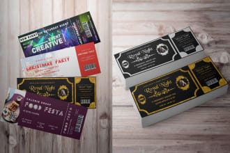 design stunning tickets and invitation cards for any event