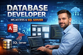 design develop ms access sql server databases for you