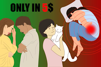 create vector line art, image,  illustration for facebook ads