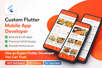 build flutter mobile app, fix bugs and add features fast