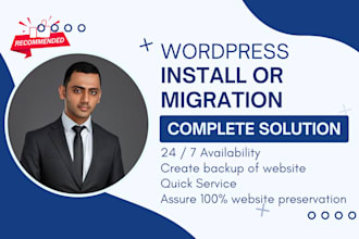 install or migrate wordpress