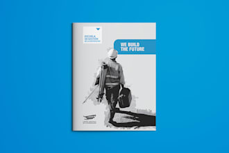 design an institutional brand brochure