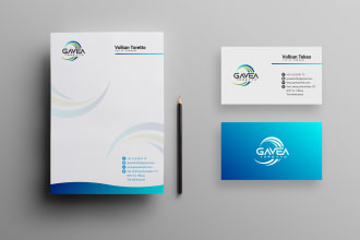 do modern letterhead, business card and stationery design