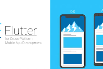 develop mobile app using flutter for ios and android