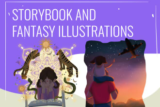 create storybook illustrations to tell your story