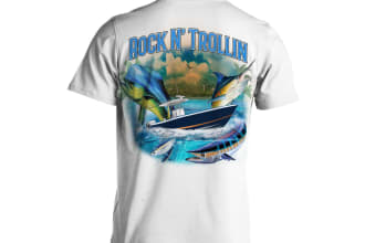 do make unique eye catching fishing watercolor tshirt design