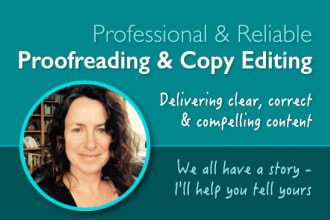 proofread and copy edit your book, document, or web content