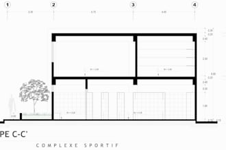 je vais dessiner votre plan en 2d sur autocad