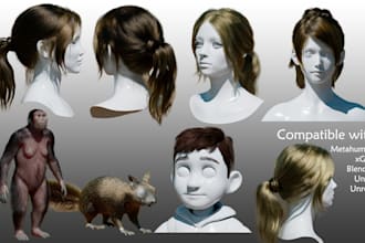 do 3d hair xgen hair realistic hair and animal fur