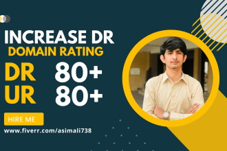 increase domain rating ahref dr 80 of your website