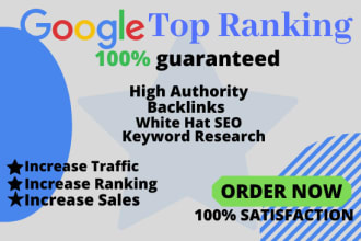 rank your website in google top ranking with white hat SEO