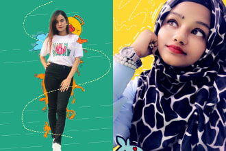 create  doodle art and outline over your photo