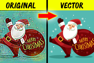 recreate your logo or image or sketch to vector