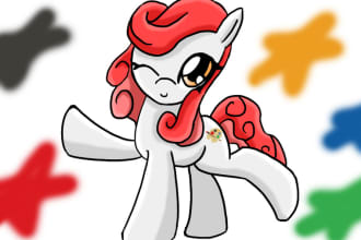 create digital mlp pony brony OC art