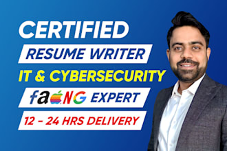 write professional resume for IT, cybersecurity, software engineer, tech sales