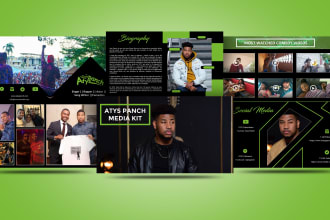 design artist, celebrity press kit, media kit, epk, one sheet