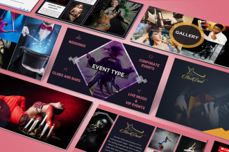 design movie pitch deck, press kit, media kit, epk, one sheet