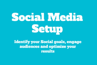 do social media account setup for you