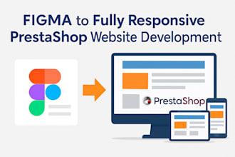 figma to fully responsive prestashop website development
