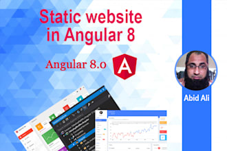 create a fast and responsive angular 8 static website