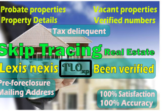 do  bulk real estate skip tracing in 24 hours