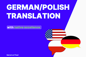 translate from english to german or polish