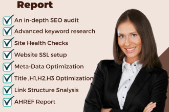 do technical on page SEO audit services with ahref report