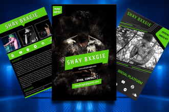 design celebrities media kit,artist epk, press kit, one sheet