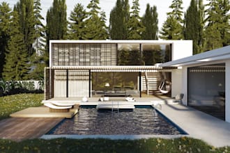 design your 3d exterior realistic