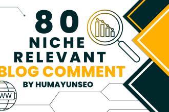 provide 80 niche relevant blog comments