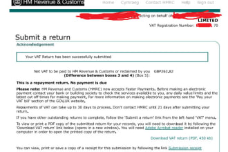 do the UK vat registration and vat return preparation and submission